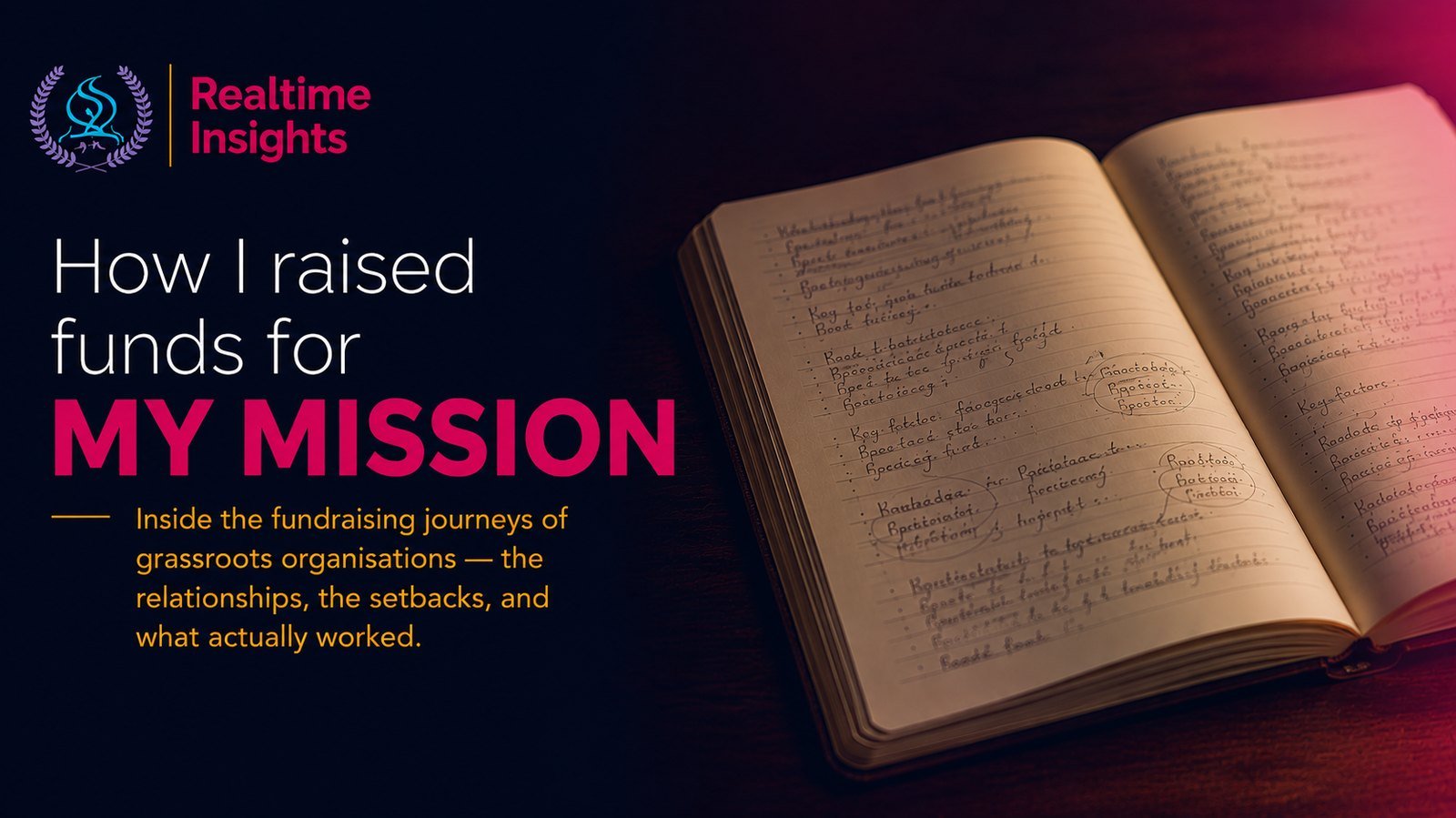 How I Raised Funds for My Mission — a Realtime Insights series